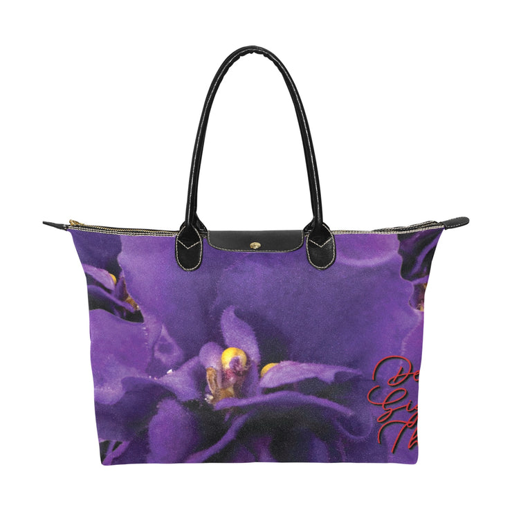 Violet Cluster Hobo Tote