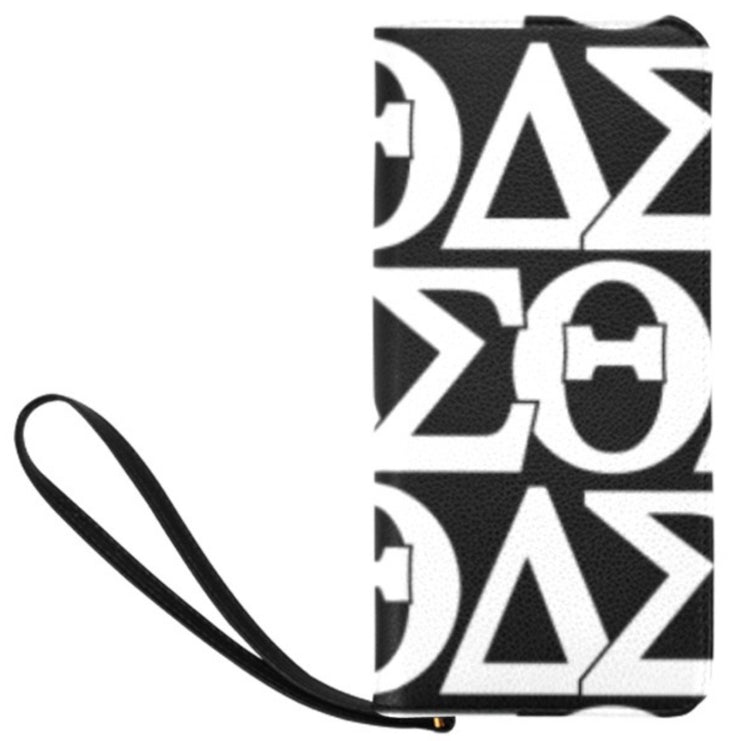 White DST Zip Clutch (Wallet)