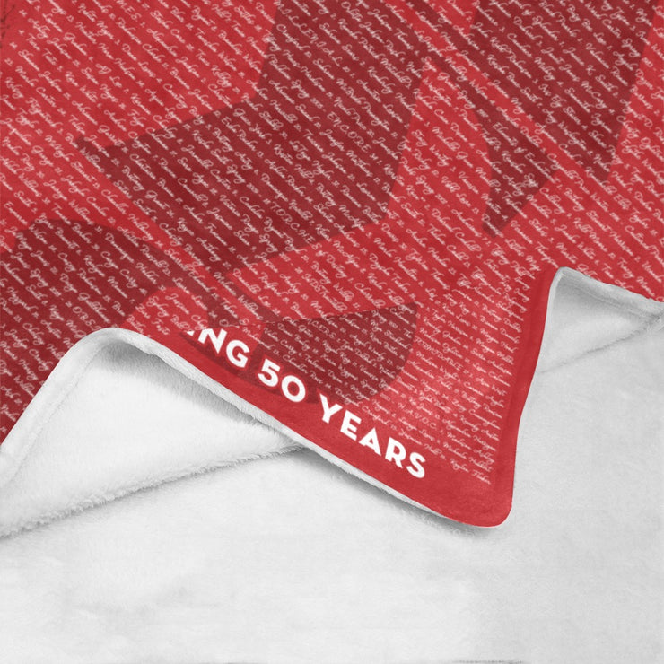 Custom Kappa Upsilon 50th Anniversary Fleece Blanket