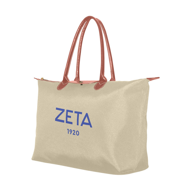 Natural Zeta 1920 Hobo Tote